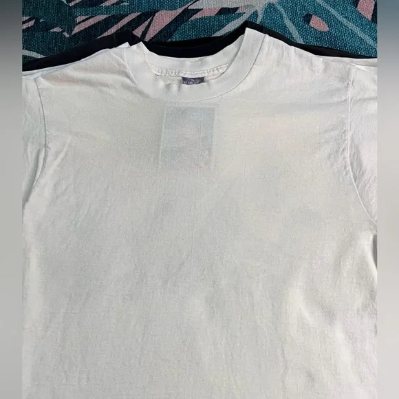 Vintage BVD Off White Plain Basic Classic Crewneck Tshirt - Picture 2 of 11